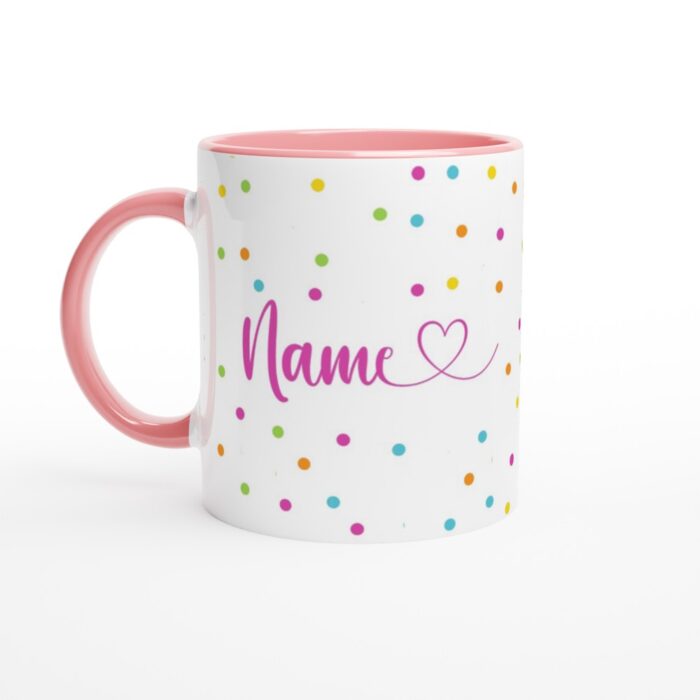 personalised-polka-mug-pink