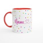 personalised-polka-mug-red