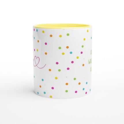 personalised-polka-mug-yellow-side