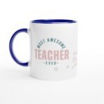 personalised-retro-mug-teacher-blue