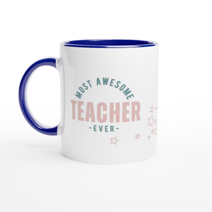 personalised-retro-mug-teacher-blue