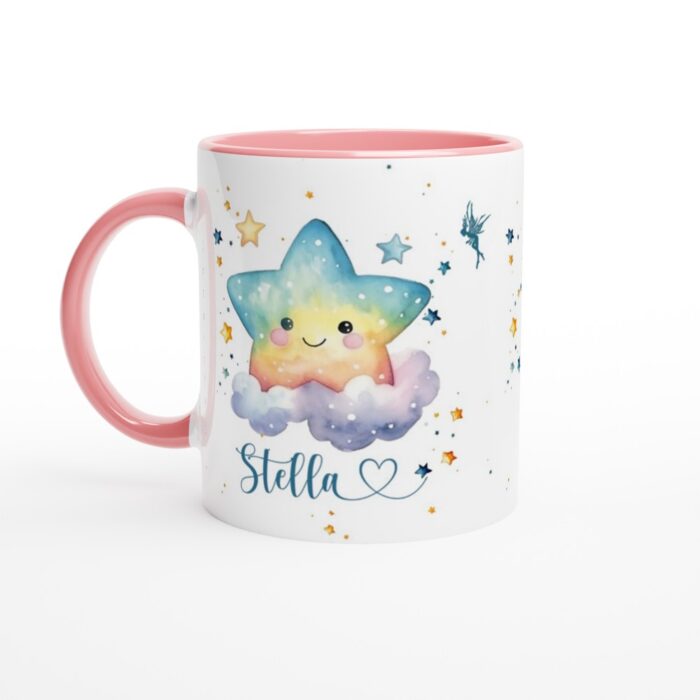 personalised-stars-mug-pink