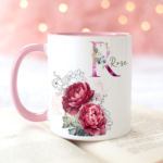 Personalised Peony Mug for Women