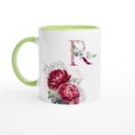 personalised-peony-mug-green