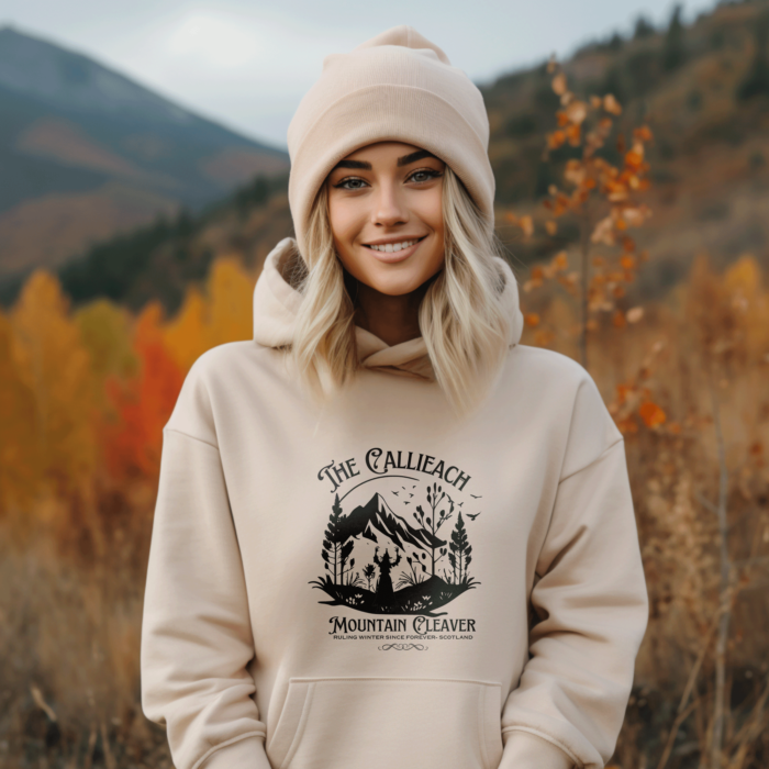 Cailleach Scottish Goddess Sand Sweatshirt for women