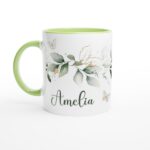 custom-name-leaves-mug-green