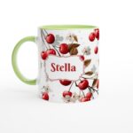 personalised-cherry-retro-mug-green