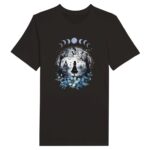 faerie mystical moon celestial black globlincore tshirt