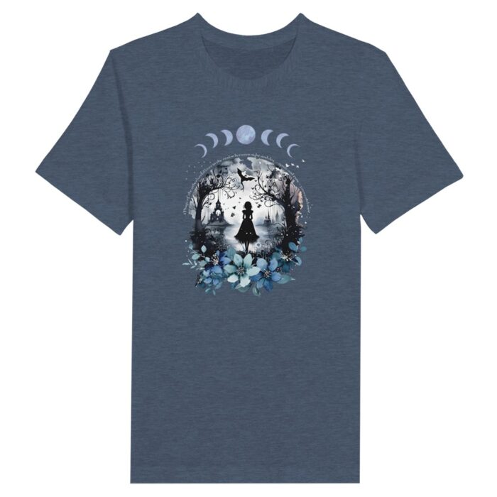 faerie-blue heather-tshirt otherworldly magic tee shirt