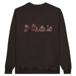 Woodland Forest Sweatshirt in Chocolate colour, ideal gift for people who love nature and the outdoors.