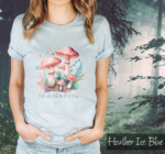 Cute Magical Mushroom Funny Fungi Tshirt Colour Ice Blue