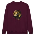 tuatha de danann dark academia maroon sweatshirt