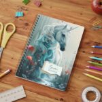 Customisable Unicorn A5 Lined Notebook