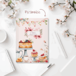 Personalised Recipe Notebook, A5 with 150 Blank Lined Pages - Image 2